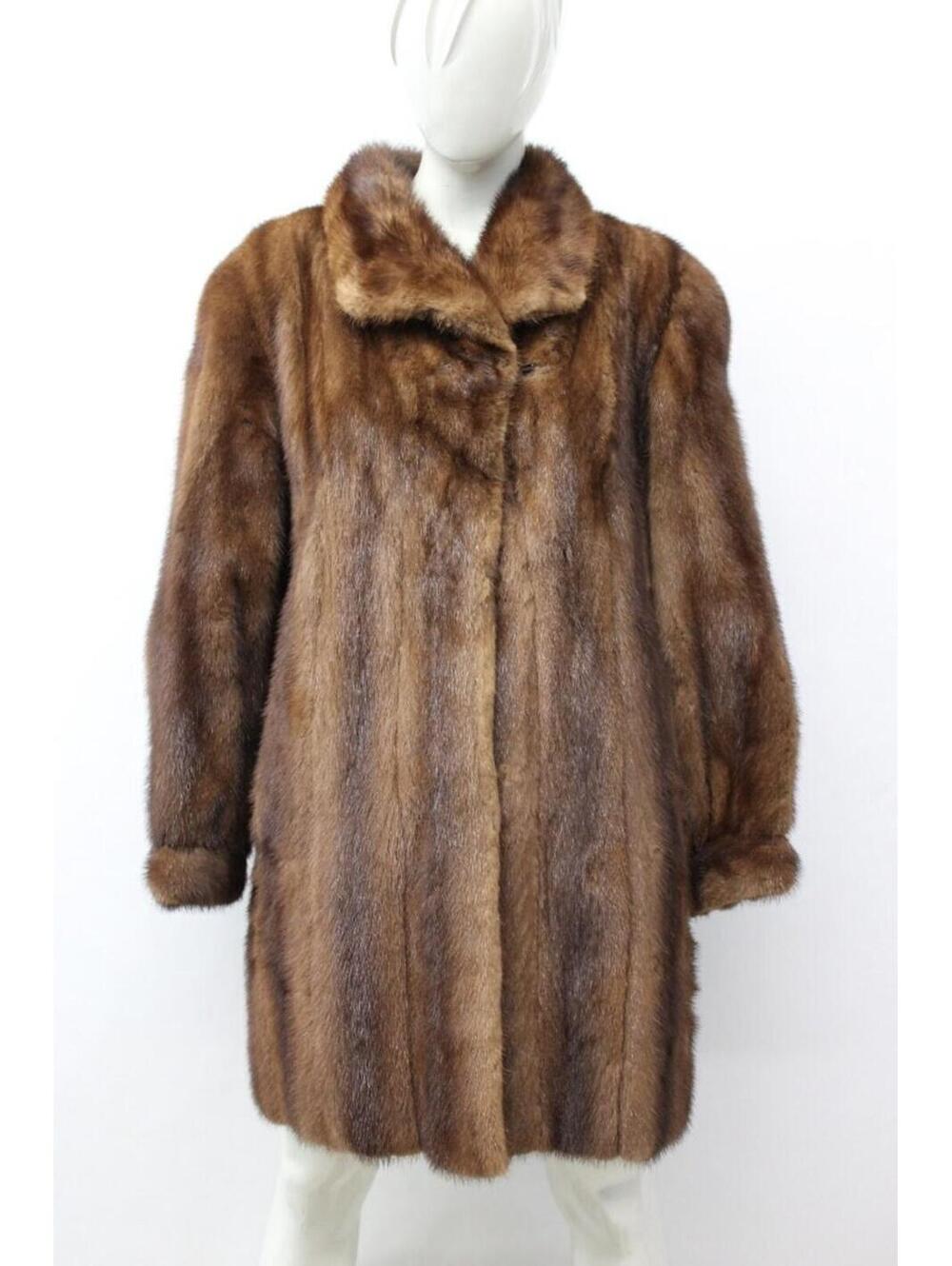 Mint Canadian Demi Buff Mink Fur Coat Jacket Women Woman Size 6 Small